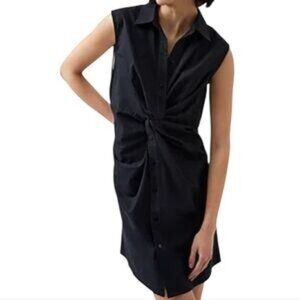 French Connection Aofie Sleeveless Dress In Blackout